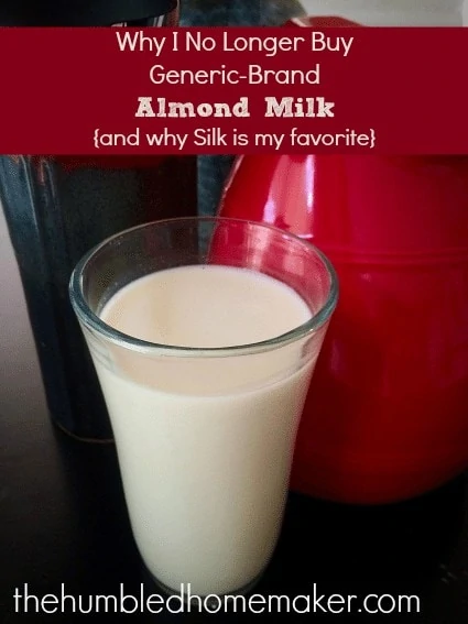 why i no longer buy generic almond milk