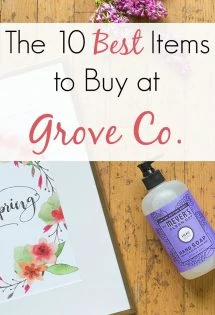 If you've been wondering what some of the best items are to buy at Grove, then wonder no longer! Here is my list of the top ten items I buy there every month! 