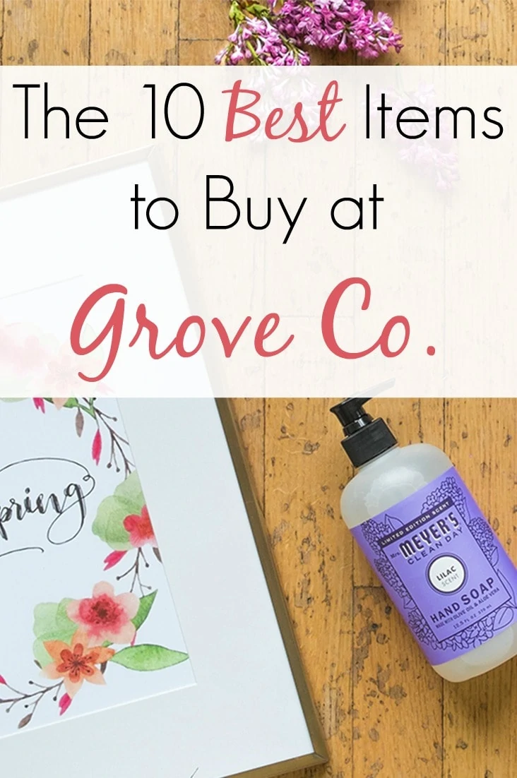 If you've been wondering what some of the best items are to buy at Grove Co., then wonder no longer! Here is my list of the top ten items I buy there every month! 