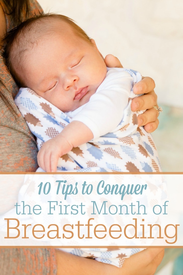 The first month of breastfeeding can really be the most difficult weeks of breastfeeding. But don't give up! Here are 10 tips to conquer early breastfeeding challenges! #5 is probably the most overlooked.
