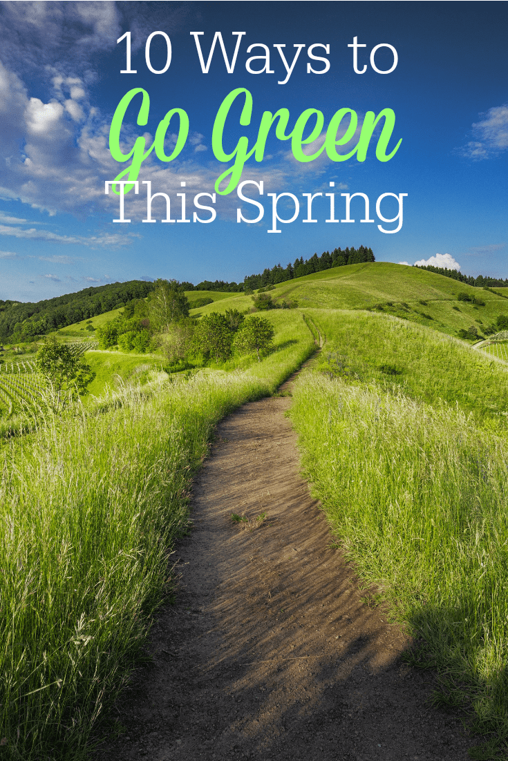 Spring is the perfect time to "go green" and transition to a more natural lifestyle! Check out these 10 ways to help the planet, your health, and your budget!