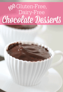 More than 100 gluten-free, dairy-free chocolate dessert recipes all in one place! There are gluten-free, dairy-free chocolate cakes, cookies, pastries, bars, frozen desserts and more!