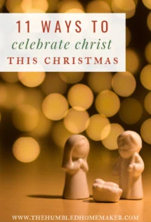 As followers of Jesus, keeping Christ as the center of my family’s Christmas celebrations is key. Over the past couple years, I’ve been gathering ideas on how my family can truly celebrate Christ during the season.