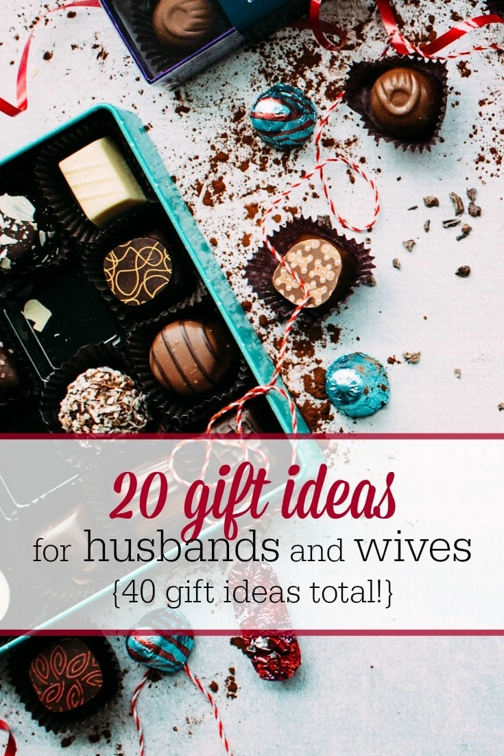 Find the perfect gift for your spouse with this list of gift ideas for husbands and wives!