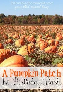 I love the idea of doing a pumpkin-themed birthday party! The kids would love picking out their pumpkin at the pumpkin patch as one of the activities!