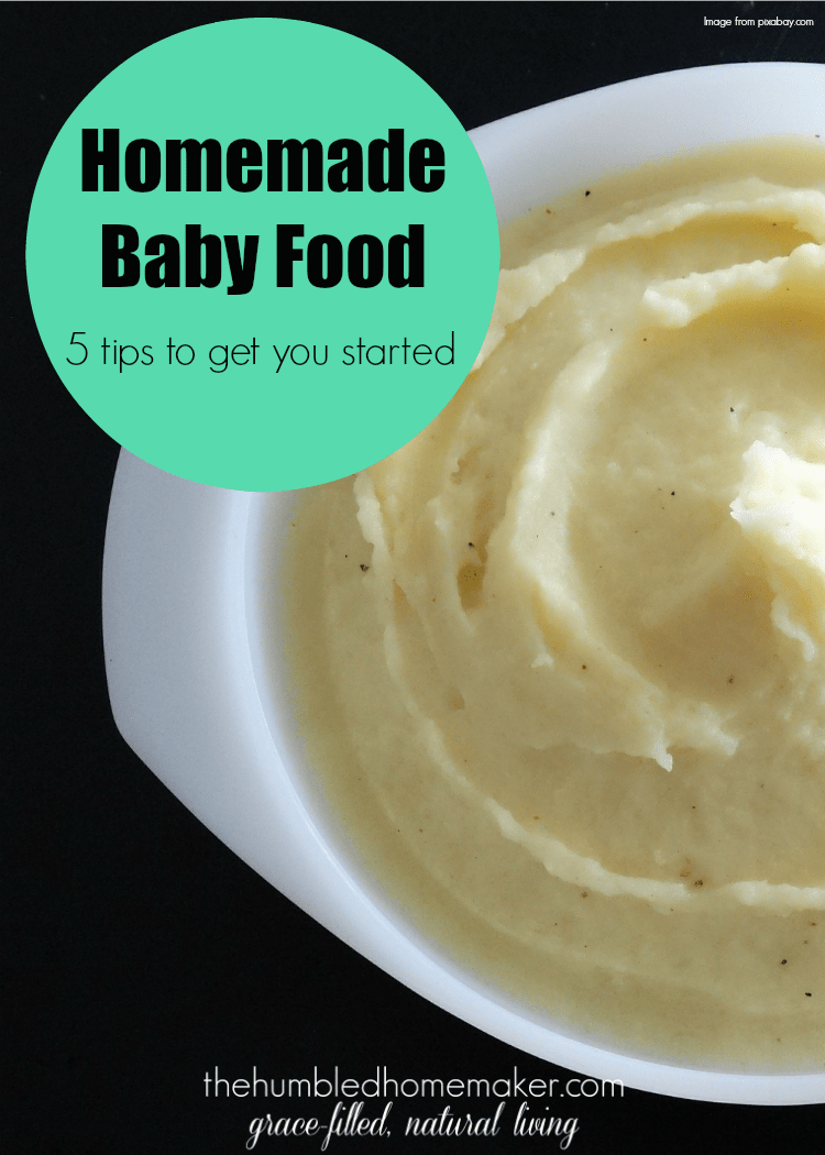 Making your own baby food is a huge money saver! Love these 5 tips for getting started with homemade baby food.