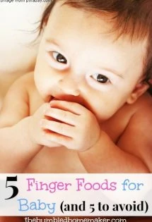 5 Finger Foods for Baby - TheHumbledHomemaker.com