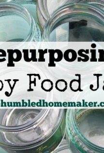 Repurposing Baby Food Jars - TheHumbledHomemaker.com