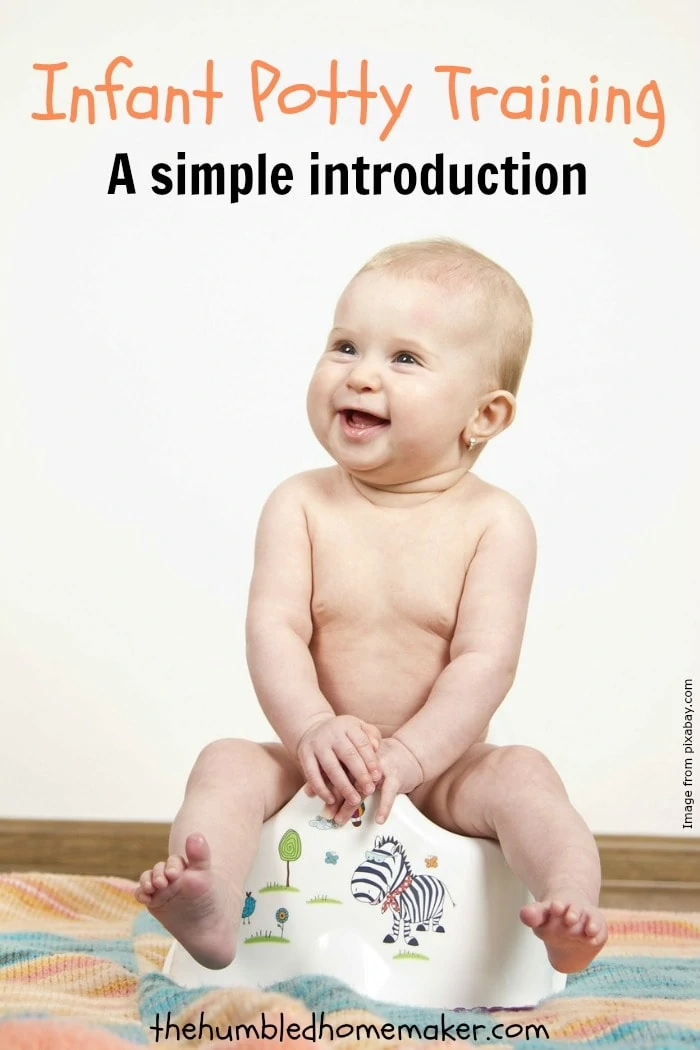 Elimination Communication (infant potty training) is learning to read your child’s physical cues that indicate he or she has to use the bathroom. This post gives a good intro!