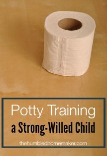 Potty Training a Strong-Willed Child - TheHumbledHomemaker.com