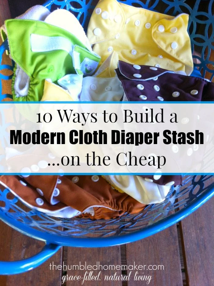 So how can you build a stash without breaking the bank? Well, there are several ways. And through it all, keep in mind that once your stash is built and you are using cloth diapers full or even part-time, they WILL save you money.