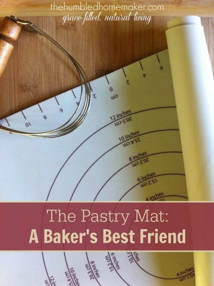 A silicone pastry mat simplifies and streamlines my baking routine. It provides a large work space for rolling out dough, and it's super easy to clean up!