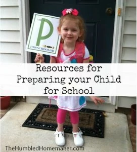 resources for preparing your child for school