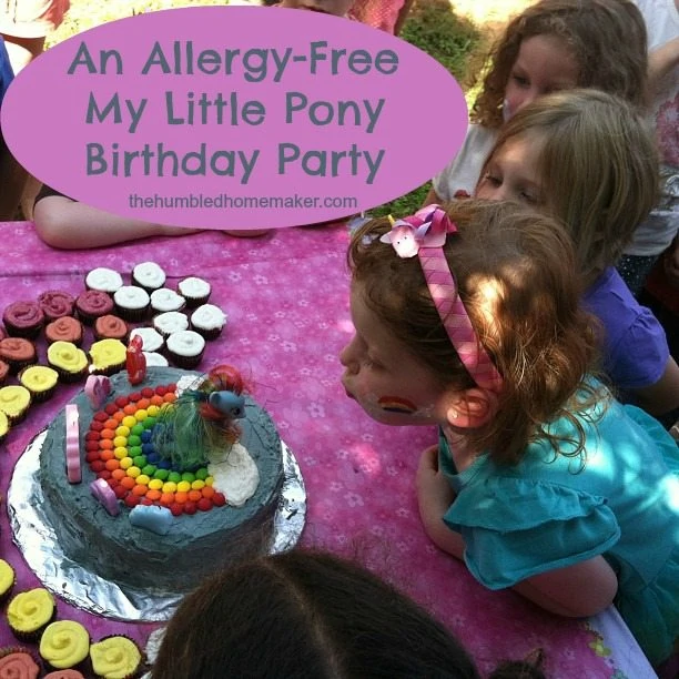 It was so much fun to put together this My Little Pony birthday party for my little girl! 