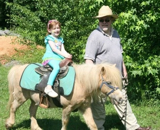 Pony Rides at a My Little Pony Birthday Party