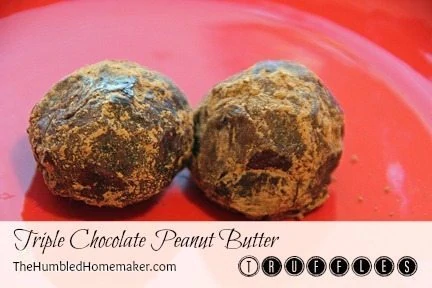 Triple-Chocolate-Peanut-Butter-Truffles-at-TheHumbledHomemaker.com_