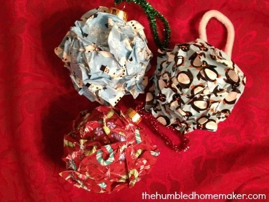Duck Tape Christmas Ball Ornaments