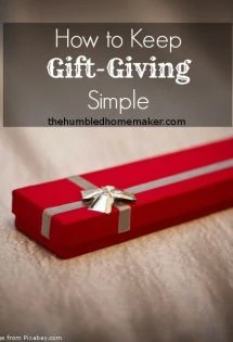 How to Keep Gift-Giving Simple