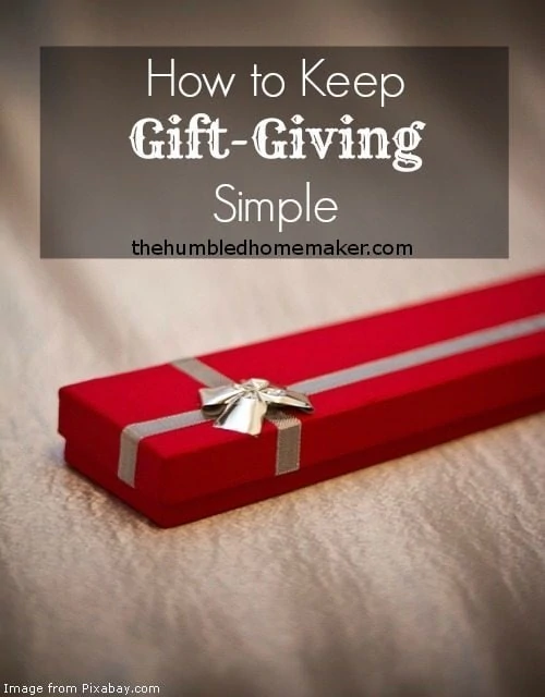 How to Keep Gift-Giving Simple