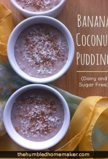 Banana Coconut Pudding - TheHumbledHomemaker.com