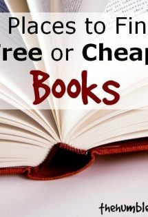 4 Places to Find Free or Cheap Books | The Humbled Homemaker