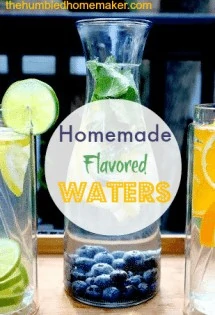 Flavored waters are easy to make at home and are oh-so-yummy! It's a great way to stay hydrated and enjoy it! They're a great alternative to soda!
