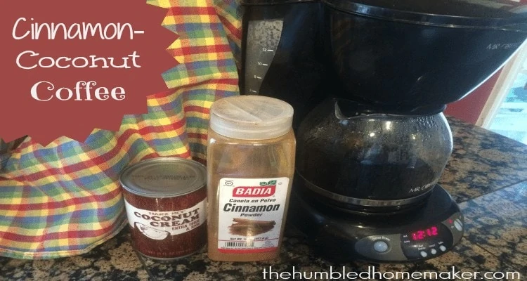 Having trouble drinking unsweetened coffee? Check out this super easy recipe for cinnamon-coconut coffee, and your unsweetened coffee will be palatable!