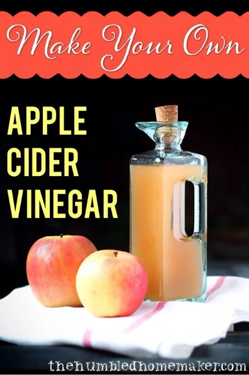 Make Your Own Apple Cider Vinegar - TheHumbledHomemaker.com