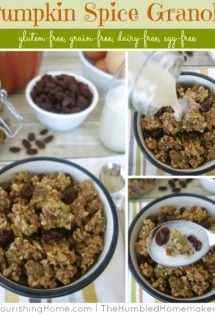 This homemade pumpkin spice granola is SO yummy and is great to make year-round!