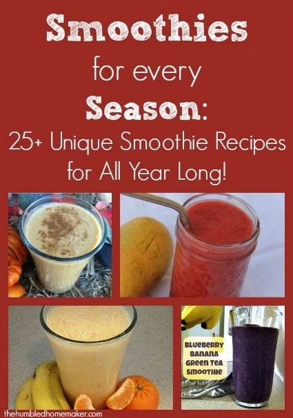 Smoothies for Every Season 25+ Unique Smoothie Recipes for All Year Long! The Humbled Homemaker