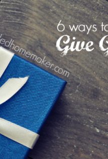 Giving Generously on a Budget - TheHumbledHomemaker.com