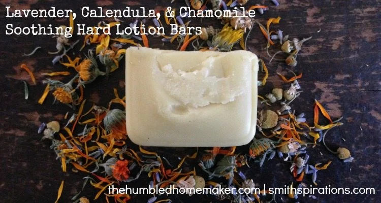 Lavender, Calendula, & Chamomile Hard Lotion Bars, 2