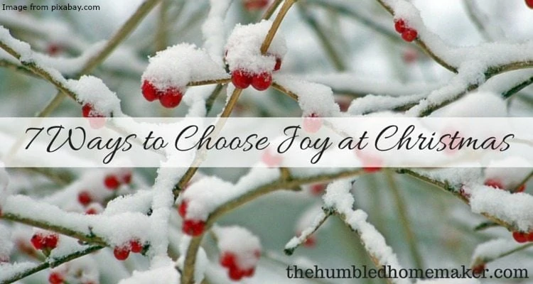 7 Ways to Choose Joy at Christmas