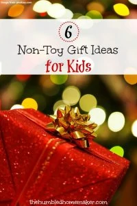 Our kids already have plenty of toys, so we like to branch out and buy them non-toy presents at Christmas! Here's a whole list of great gift ideas for children!