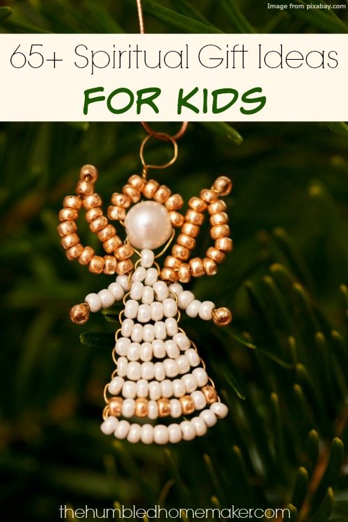 I love this idea to nurture your kids' spiritual growth by giving them Christ-centered gifts at Christmas time! This is a great list of 65+ spiritual gift ideas for any age child. I will definitely be getting some of the presents on this list this year!