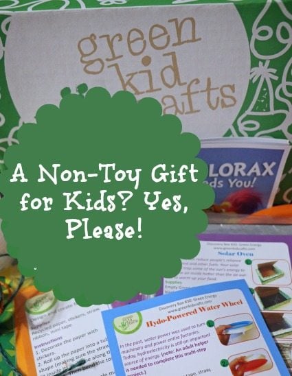 Green Kid Crafts are a great non-toy gift for kids. Perfect for Christmas! 