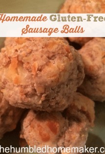 You don't have to miss out on your favorite foods even if you are gluten-free! Check out this homemade gluten-free sausage ball recipe!