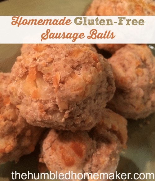 You don't have to miss out on your favorite foods even if you are gluten-free! Check out this homemade gluten-free sausage ball recipe! 