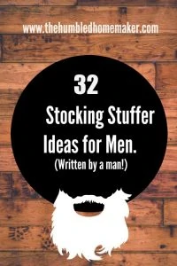 If you're looking for stocking stuffers for your man, you've got to read this post! It was written by a man!