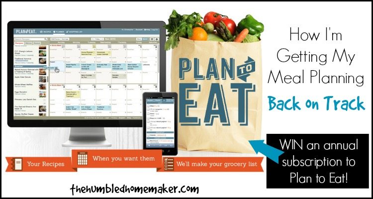Win an Annual Subscription to Plan to Eat - TheHumbledHomemaker.com