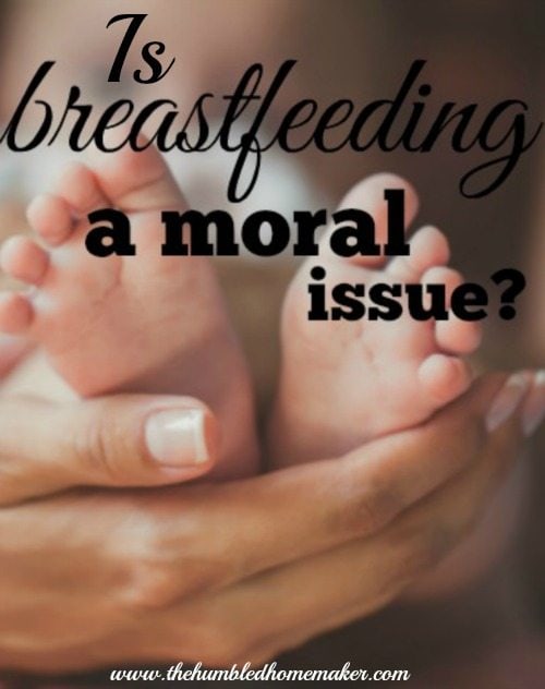 Breastfeeding doesn't always "work well" for everyone. And perhaps breastfeeding is not the moral issue we sometimes make it out to be! Here is one mom's story...