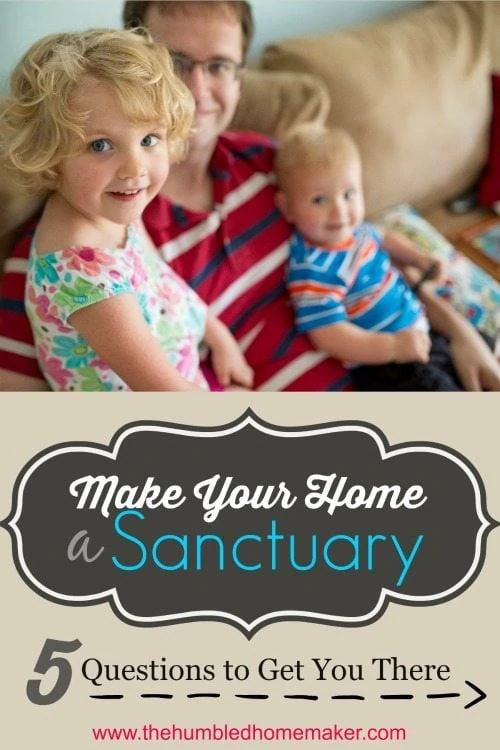 One of my greatest goals as a homemaker is that my home be a sanctuary for my family. I want this to be a place of peace, rest and refuge. I love these practical tips for making my home a peaceful place!