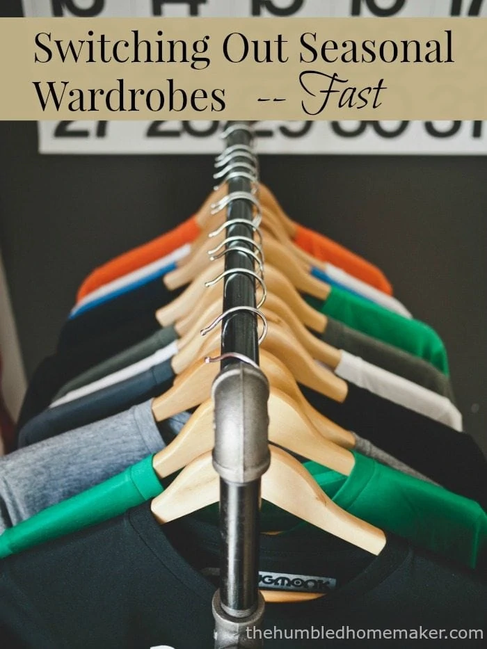 Switching out seasonal wardrobes used to be a major struggle for me, but I've finally learned the secret to switching out seasonal wardrobes fast! I hope these tips will encourage and help you as well! 