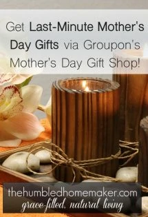It's not too late to get a Mother's Day gift for all the moms in your life. You can get last-minute Mother's Day gifts through Groupon! 
