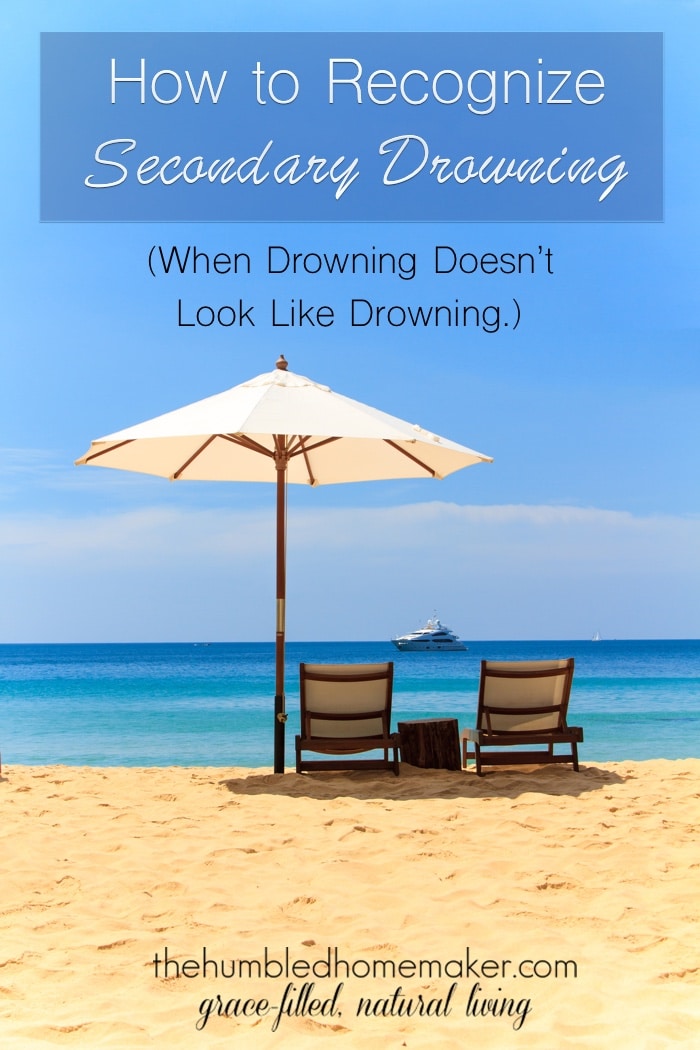 Secondary drowning doesn't look like drowning. It can happen hours after someone has been in the water. It's important to educate ourselves and others about this rare but deadly form of drowning! 