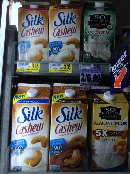 Silk Cashew milk at Kroger
