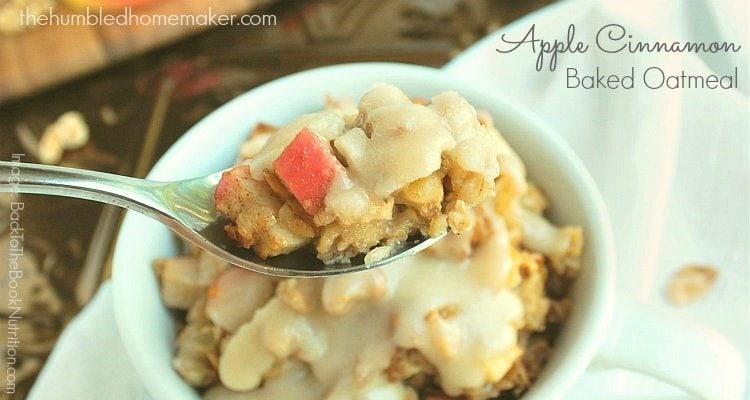 Looking for a quick Father's Day breakast idea? Try this easy, make­-ahead Apple Cinnamon Baked Oatmeal!