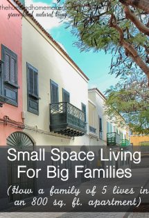 Wondering if small space living is possible for big families? Check out how a family of five lives in an 800-square-foot apartment!