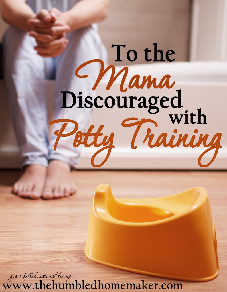 Are you discouraged with potty training? I've been there, Mama! This post will give you hope for a light at the end of the potty training tunnel!