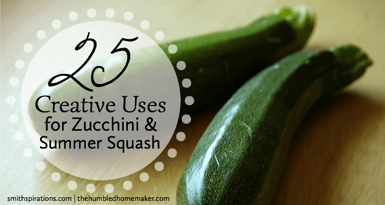 As summer starts to wind down, zucchini plants are really gearing up! Try some of these creative ways to use zucchini and summer squash and take advantage of this frugal vegetable's abundance.